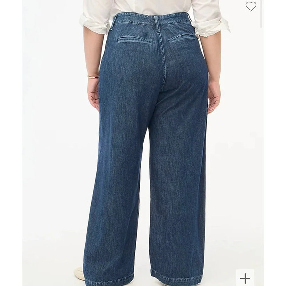 J. Crew Factory Pleated Trouser Jeans Soze 35P - Picture 2 of 8